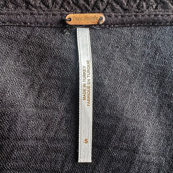 Free People Black Easy Street Drop Waist Dress Size S - Picture 5 of 6